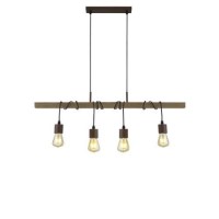 Bar Light with Wood Beam & 4 Pendants - Barn Bar Light with Wood Beam & 4 Pendants - Barn