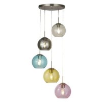 Multi-Coloured Ceiling Pendant with 5 Lights - Mardi