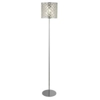 Floor Lamp in Chrome with Crystal Shade - Tennessee 