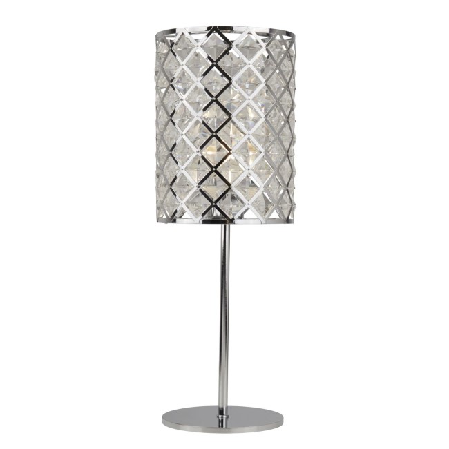 Tennessee Chrome and Crystal Table Lamp 