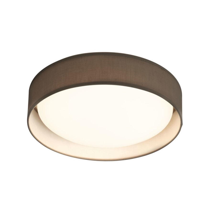 Grey & White LED Dome Ceiling Light - Gianna