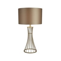 Champagne Cage Table Lamp - Wheatsheaf