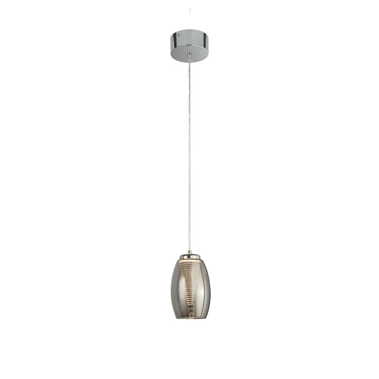 Smoked Glass Pendant Light