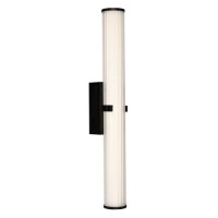 Large Black LED Tube Wall Light - Searchlight