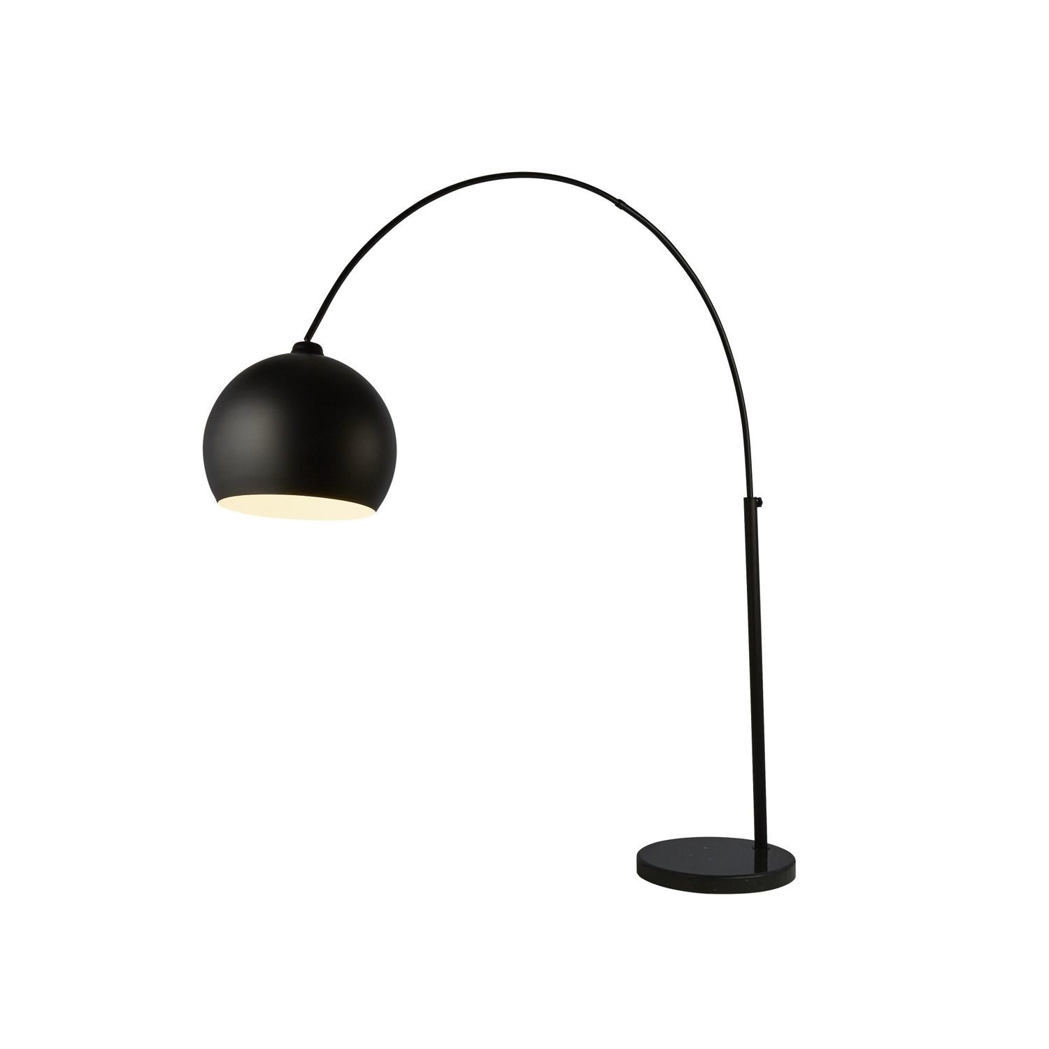 Large Black Arc Floor Lamp - Searchlight - Furniture123