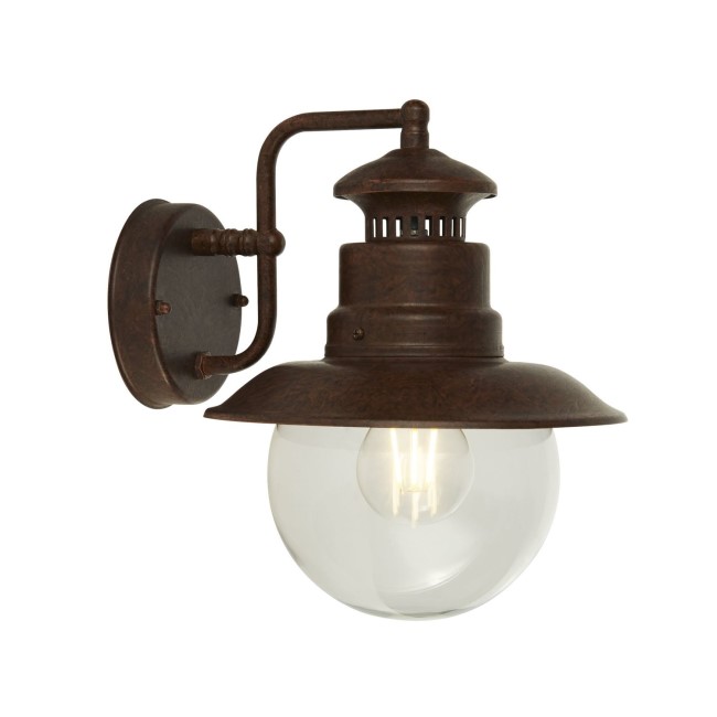 Brown Lantern Outdoor Wall Light - Searchlight 