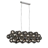 Smoked Glass Bubble Pendant Light - Searchlight Berry