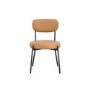 Set of 2 Tan Faux Leather Dining Chairs - Smith