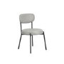 Set of 2 Grey Faux Leather Dining Chairs - Smith