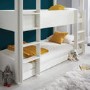 Snowdon Three Tier Triple White Bunk Bed