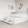 GRADE A1 - Sanders White Captain's Guest Bed with Storage Drawers - Trundle Included