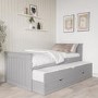 ONLY OPENED - Sanders Grey Captain's Guest Bed with Storage Drawers - Trundle Included