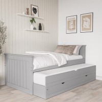 ONLY OPENED - Sanders Grey Captain's Guest Bed with Storage Drawers - Trundle Included