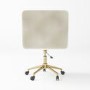 GRADE A2 - Cream Velvet Tub Office Chair - Sonny
