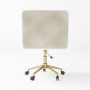 ONLY OPENED - Cream Velvet Tub Office Chair - Sonny