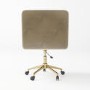 ALMOST PERFECT - Mink Velvet Tub Office Chair - Sonny