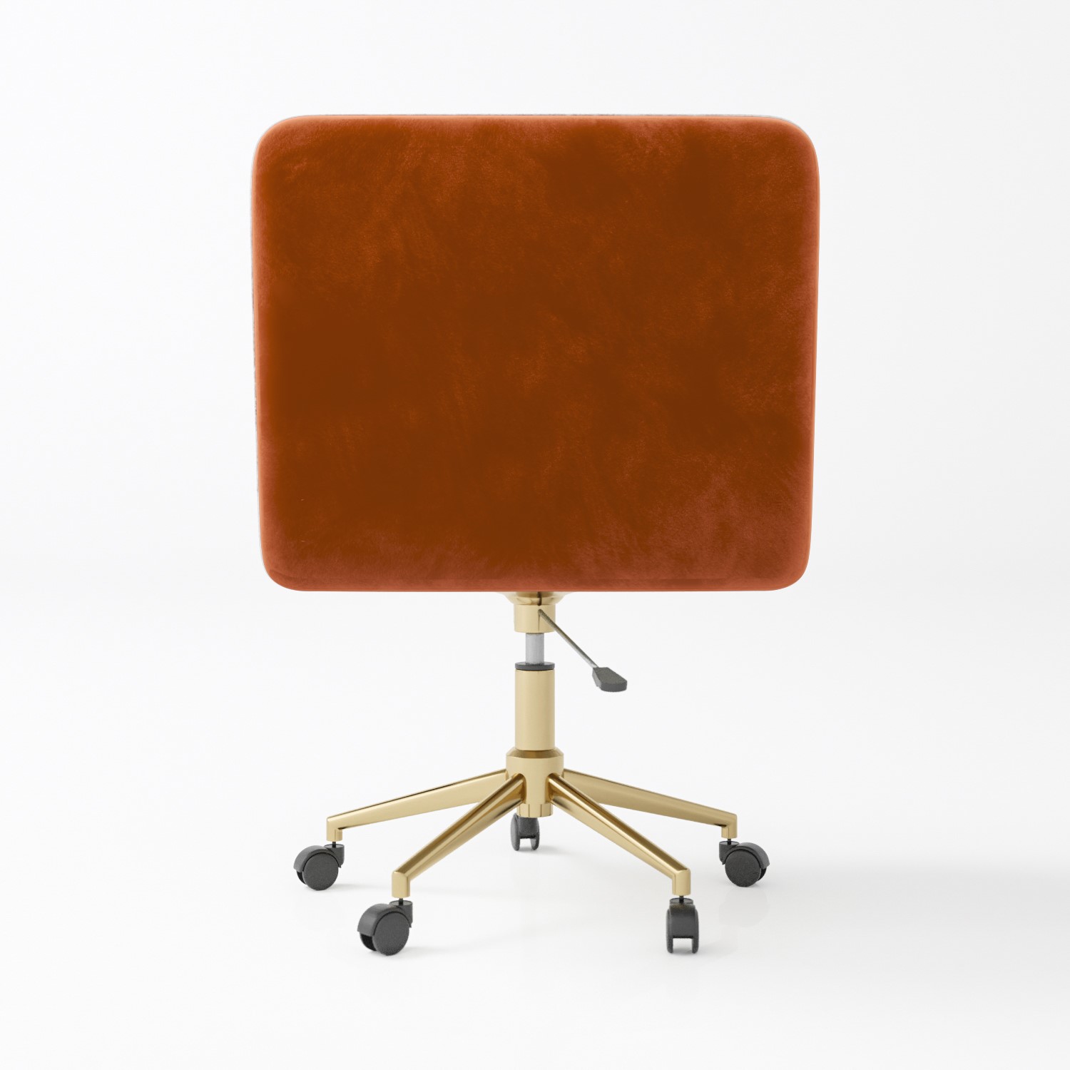 Rust velvet office chair Outlet