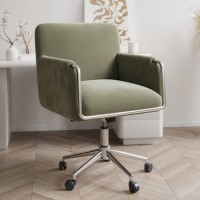 Sage Green Velvet Office Chair - Sonny 