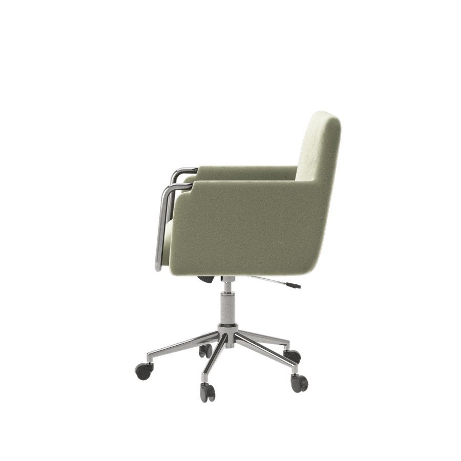 Sage Green Velvet Office Chair - Sonny 
