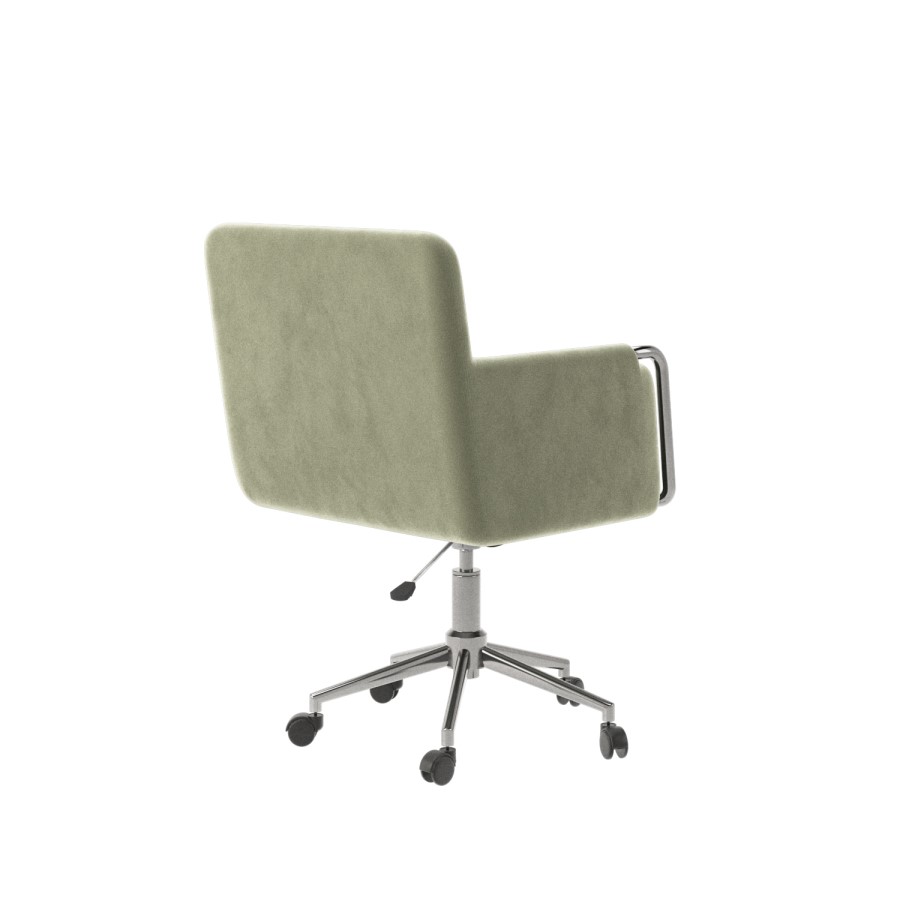 Sage Green Velvet Office Chair - Sonny 