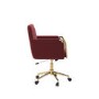 Mulberry Velvet Office Chair - Sonny