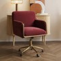 Mulberry Velvet Office Chair - Sonny