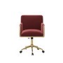 Mulberry Velvet Office Chair - Sonny