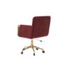 Mulberry Velvet Office Chair - Sonny