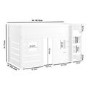 House Cabin Bed with Den in White - Saint