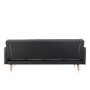 GRADE A1 - Milu 3 Seater Sleeper Sofa Bed in Dark Grey Fabric