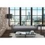 GRADE A1 - Milu 3 Seater Sleeper Sofa Bed in Dark Grey Fabric