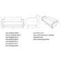 GRADE A1 - Milu 3 Seater Sleeper Sofa Bed in Dark Grey Fabric