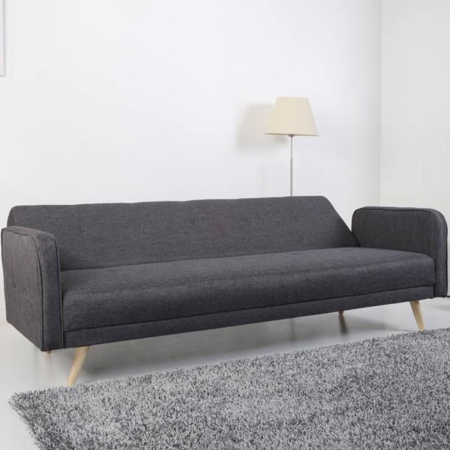 Grey Double Sofa Bed - Seats 3 - Milu