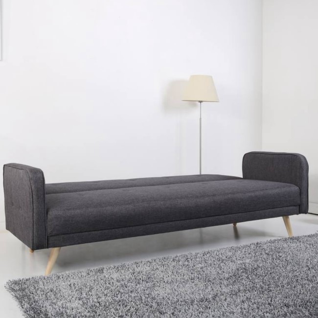 Grey Double Sofa Bed - Seats 3 - Milu