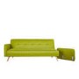 Milu 3 Seater Fabric Sofa Bed in Lime Green