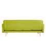 Milu 3 Seater Fabric Sofa Bed in Lime Green