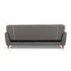 GRADE A1 - Archer Grey Fabric Sofa Bed - Seats 3 &amp; Sleeps 2