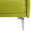 Colby 2 Seater Modern Fabric Sofa in Lime Green