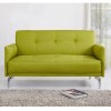 Colby 2 Seater Modern Fabric Sofa in Lime Green