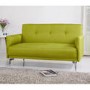 GRADE A1 - Colby 2 Seater Modern Fabric Sofa in Lime Green