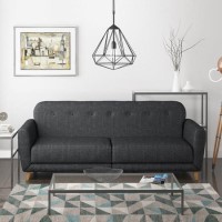 Archer Charcoal Grey 3 Seater Sofa Bed - Sleeps 2