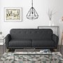 GRADE A1 - Archer Charcoal Grey 3 Seater Sofa Bed - Sleeps 2