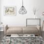GRADE A1 - Archer 3 Seater Fabric Sofa Bed in Oatmeal
