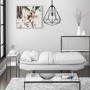 Barker Sofa Bed in White Faux Leather