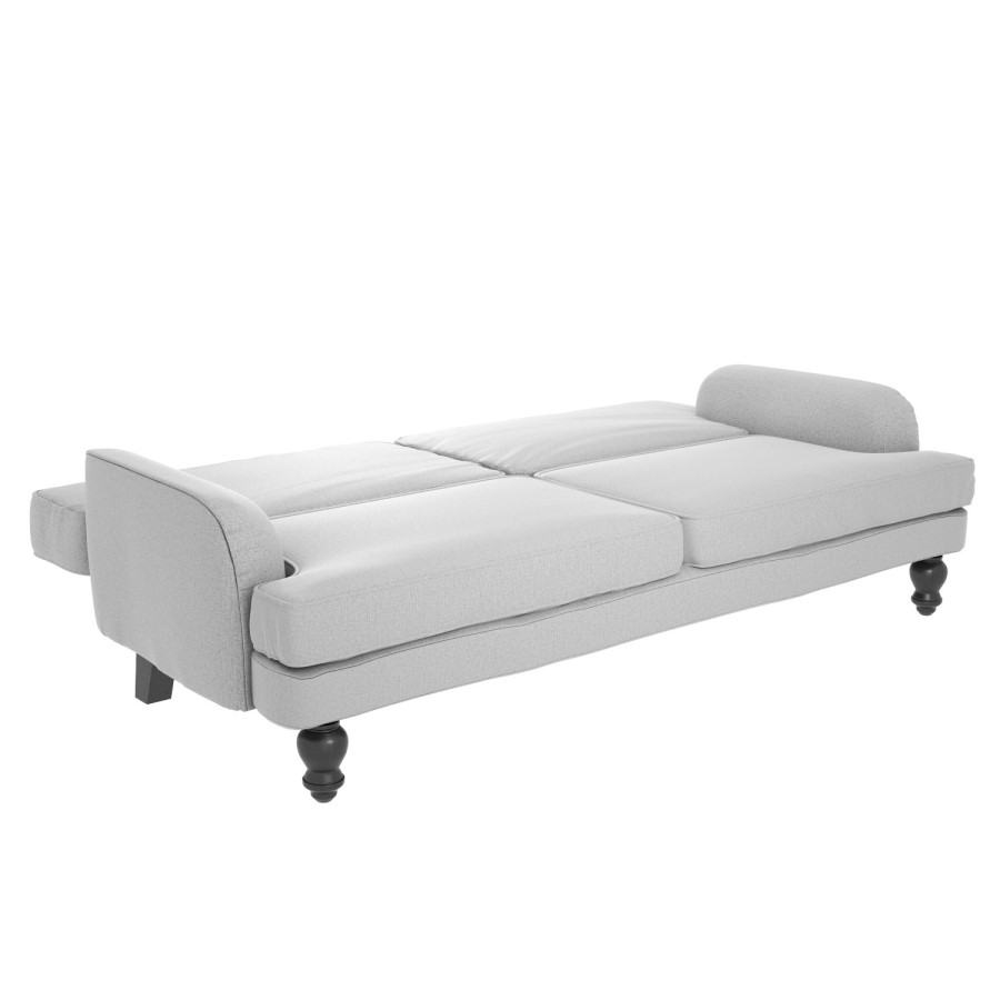 GRADE A1 - Amelia Light Grey 3 Seater Sofa Bed
