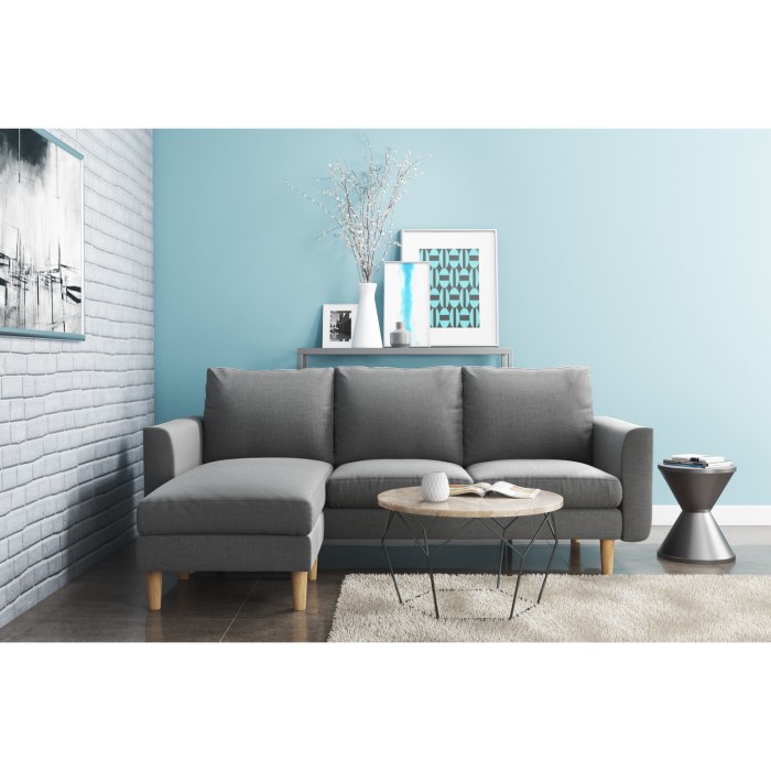 Brooke Small Light Grey Corner Sofa Furniture123
