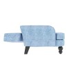 GRADE A1 - Amelia Blue Fabric 3 Seater Sofa Bed- Sleeps 2