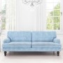 Light Blue Double Sofa Bed- 3 Seater - Amelia