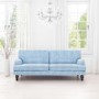 Light Blue Double Sofa Bed- 3 Seater - Amelia