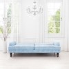 GRADE A2 - Amelia Blue Fabric 3 Seater Sofa Bed - Sleeps 2